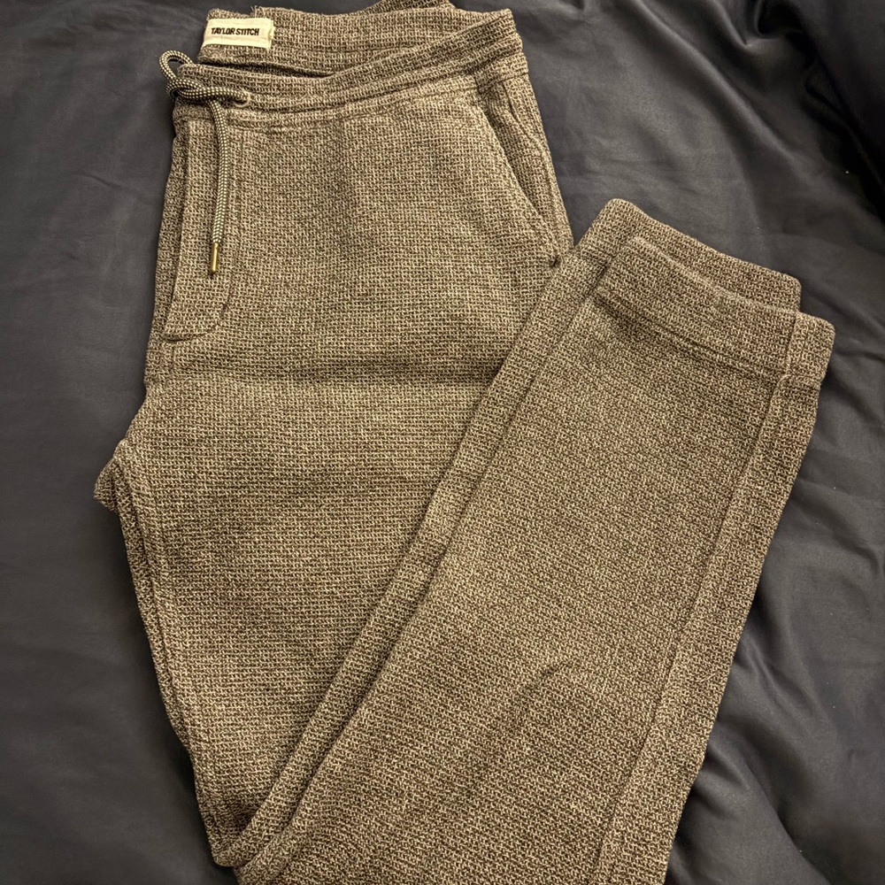 Taylor Stitch Gray Textured Joggers